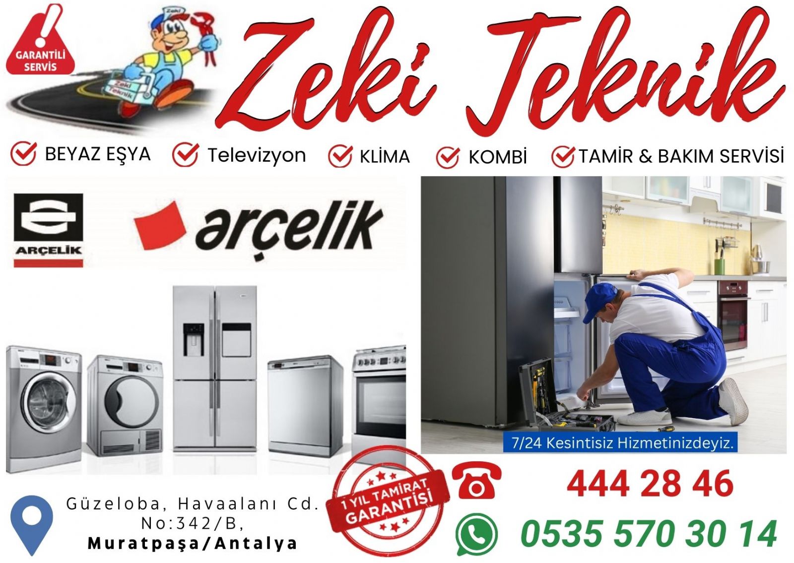 Güzeloba Arçelik Servisi